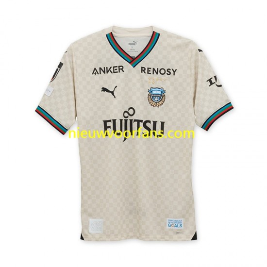 Kawasaki Frontale Heren Shirt met Bedrukking Uit 2024-2025 Korte Mouw