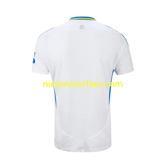 Leeds United Heren Shirt met Bedrukking Thuis 2024-2025 Korte Mouw