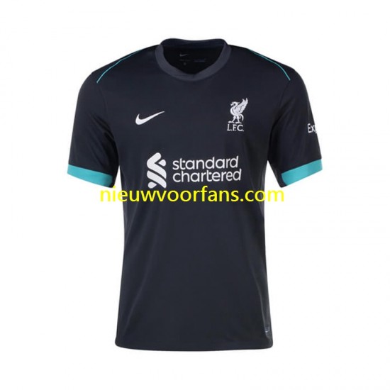 Liverpool Heren Shirt met Bedrukking Uit 2024-2025 Korte Mouw