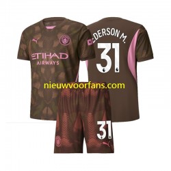 Manchester City Kind Shirt met Bedrukking Doelman Ederson M 31 Thuis 2024-2025 Korte Mouw