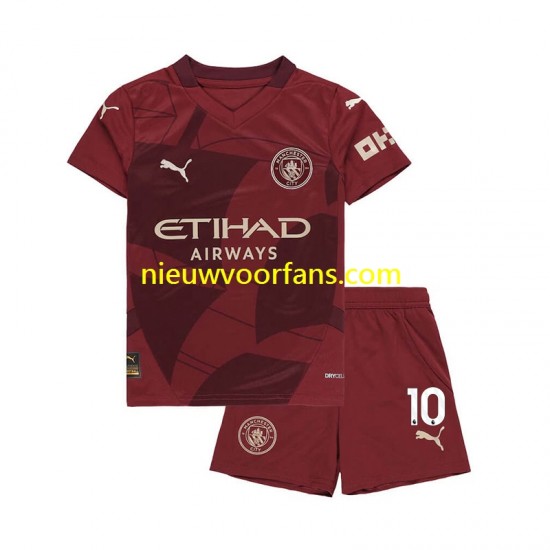 Manchester City Kind Shirt met Bedrukking Jack Grealish 10 Derde 2024-2025 Korte Mouw