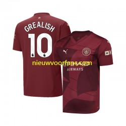 Manchester City Heren Shirt met Bedrukking Jack Grealish 10 Derde 2024-2025 Korte Mouw