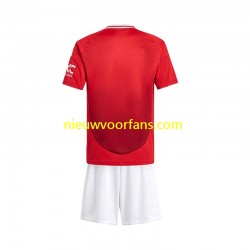 Manchester United Kind Shirt met Bedrukking Thuis 2024-2025 Korte Mouw