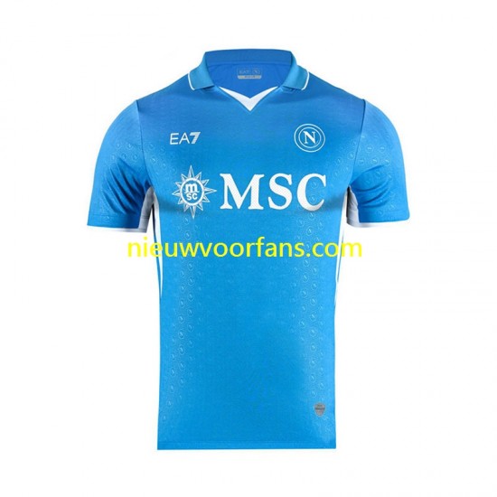 Napoli Heren Shirt met Bedrukking Thuis 2024-2025 Korte Mouw