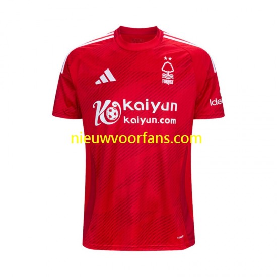 Nottingham Forest Heren Shirt met Bedrukking Thuis 2024-2025 Korte Mouw