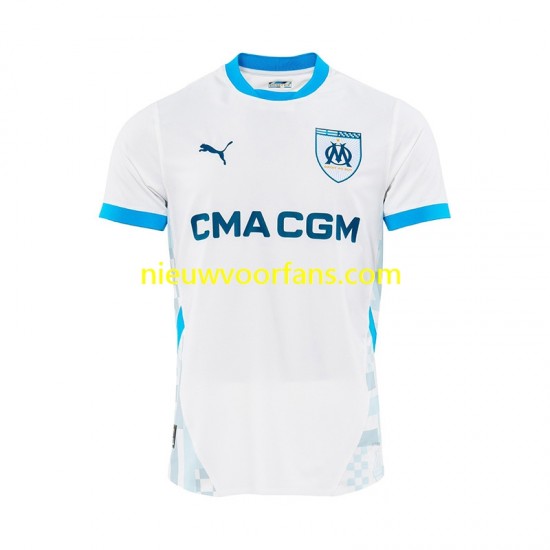 Olympique Marseille Heren Shirt met Bedrukking Thuis 2024-2025 Korte Mouw