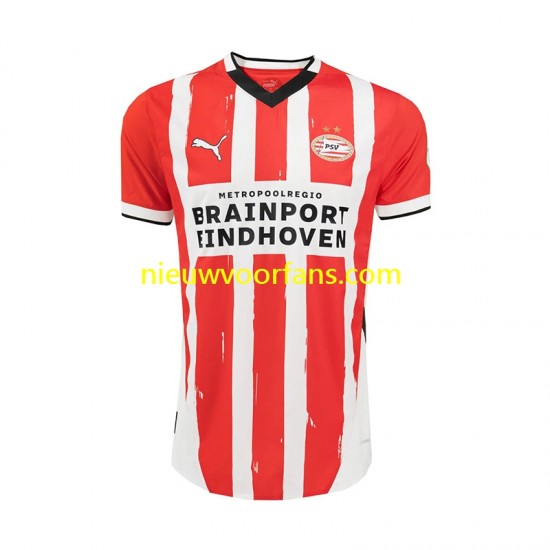 PSV Eindhoven Heren Shirt met Bedrukking Thuis 2024-2025 Korte Mouw