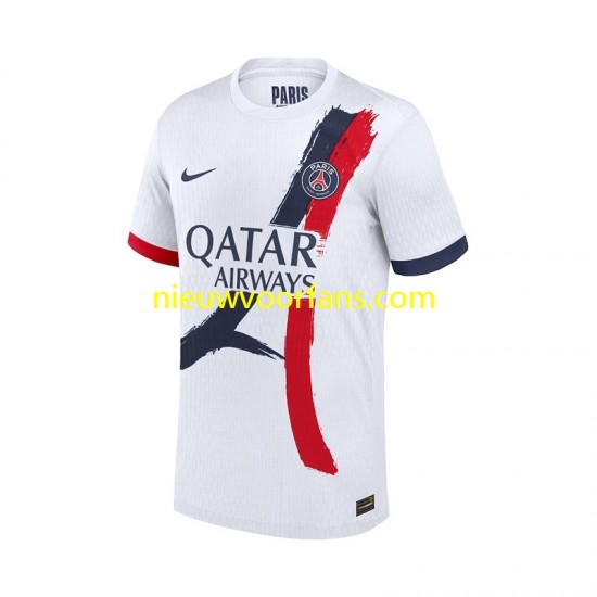 Paris Saint-Germain Heren Shirt met Bedrukking Uit 2024-2025 Korte Mouw