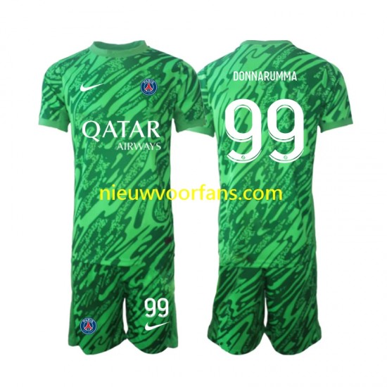 Paris Saint-Germain Kind Shirt met Bedrukking Doelman Gianluigi Donnarumma 99 Uit 2024-2025 Korte Mouw