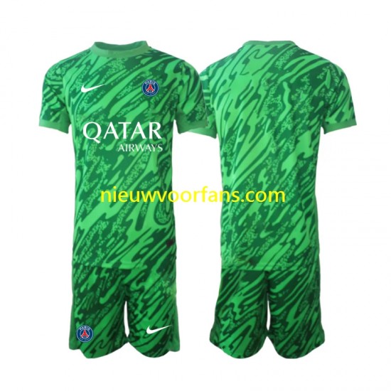 Paris Saint-Germain Kind Shirt met Bedrukking Doelman Uit 2024-2025 Korte Mouw