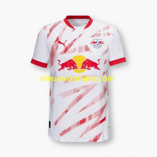 RB Leipzig Heren Shirt met Bedrukking Thuis 2024-2025 Korte Mouw