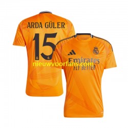 Real Madrid Heren Shirt met Bedrukking Arda Guler 15 Uit 2024-2025 Korte Mouw