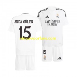 Real Madrid Kind Shirt met Bedrukking Arda Guler 15 Thuis 2024-2025 Korte Mouw