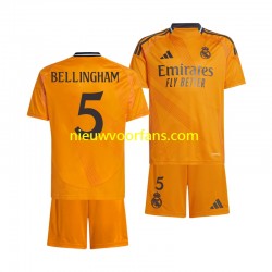 Real Madrid Kind Shirt met Bedrukking BELLINGHAM 5 Uit 2024-2025 Korte Mouw