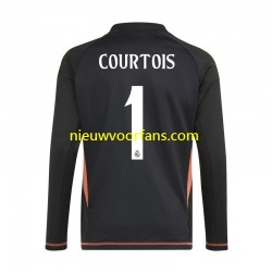 Real Madrid Heren Shirt met Bedrukking Doelman Thibaut Courtois 1 Uit 2024-2025 Korte Mouw