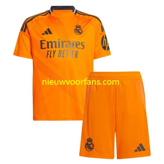 Real Madrid Kind Shirt met Bedrukking Uit 2024-2025 Korte Mouw