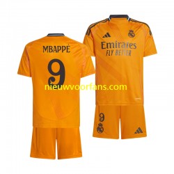 Real Madrid Kind Shirt met Bedrukking Kylian Mbappé 9 Uit 2024-2025 Korte Mouw
