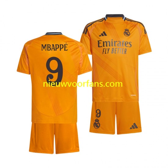 Real Madrid Kind Shirt met Bedrukking Kylian Mbappé 9 Uit 2024-2025 Korte Mouw