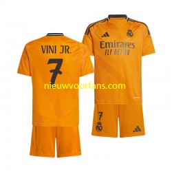 Real Madrid Kind Shirt met Bedrukking VINI JR 7 Uit 2024-2025 Korte Mouw