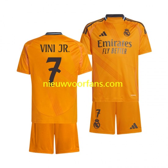 Real Madrid Kind Shirt met Bedrukking VINI JR 7 Uit 2024-2025 Korte Mouw