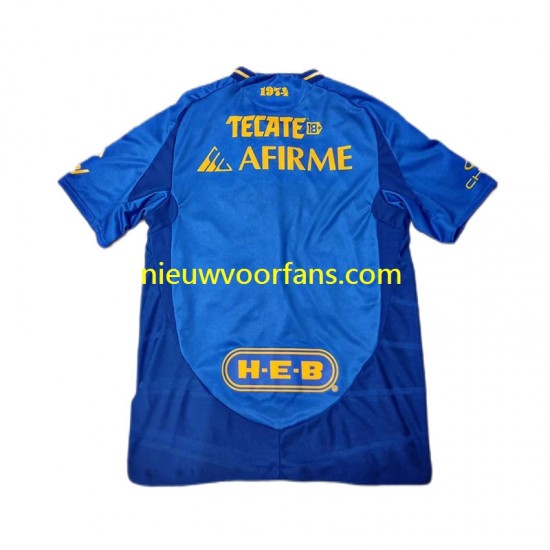 Tigres UANL Heren Shirt met Bedrukking Uit 2024-2025 Korte Mouw
