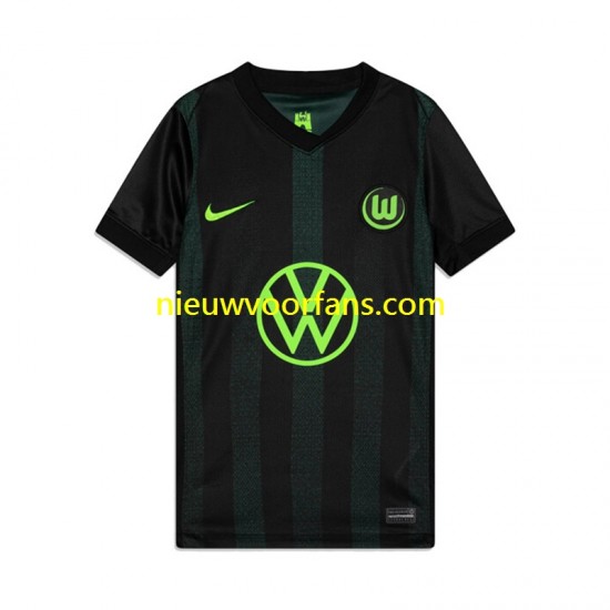 VfL Wolfsburg Heren Shirt met Bedrukking Uit 2024-2025 Korte Mouw