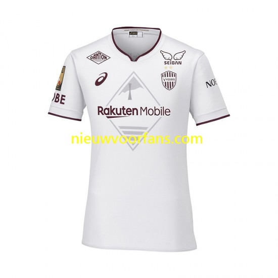 Vissel Kobe Heren Shirt met Bedrukking Uit 2024-2025 Korte Mouw