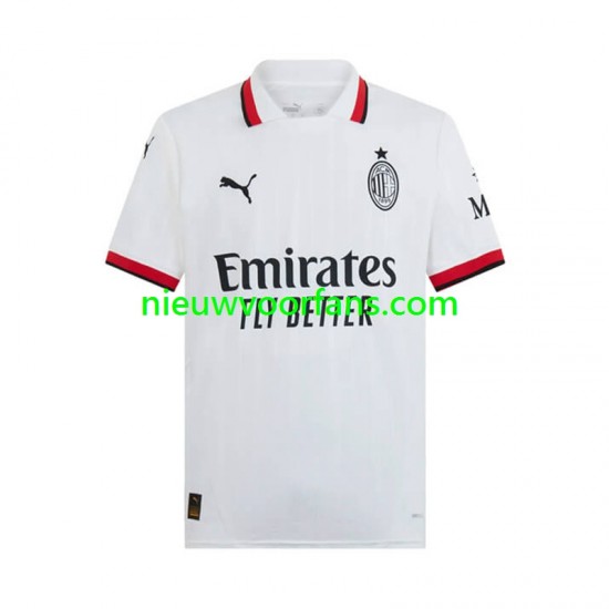 AC Milan Heren Shirt met Bedrukking Uit 2024-2025 Korte Mouw