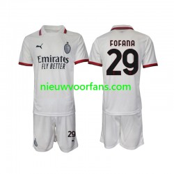 AC Milan Kind Shirt met Bedrukking Fofana 29 Uit 2024-2025 Korte Mouw