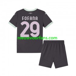 AC Milan Kind Shirt met Bedrukking Fofana 29 Derde 2024-2025 Korte Mouw