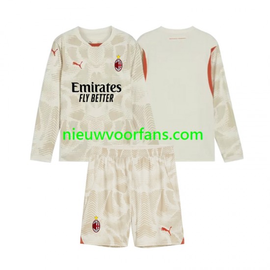 AC Milan Kind Shirt met Bedrukking Doelman Derde 2024-2025 Lange Mouw