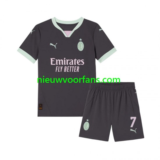 AC Milan Kind Shirt met Bedrukking Morata 7 Derde 2024-2025 Korte Mouw