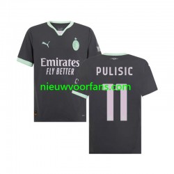 AC Milan Heren Shirt met Bedrukking Pulisic 11 Derde 2024-2025 Korte Mouw