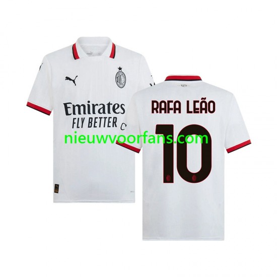 AC Milan Heren Shirt met Bedrukking RAFA LEAO 10 Uit 2024-2025 Korte Mouw