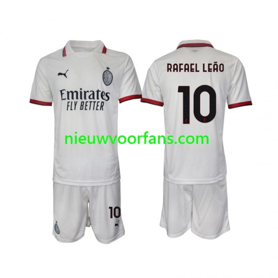 AC Milan Kind Shirt met Bedrukking Rafael Leao 10 Uit 2024-2025 Korte Mouw
