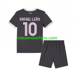 AC Milan Kind Shirt met Bedrukking Rafael Leao 10 Derde 2024-2025 Korte Mouw