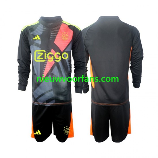 AFC Ajax Kind Shirt met Bedrukking Doelman Thuis 2024-2025 Lange Mouw
