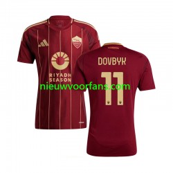 AS Roma Heren Shirt met Bedrukking Artem Dovbyk 11 Thuis 2024-2025 Korte Mouw