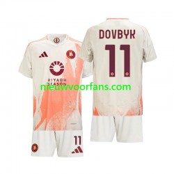 AS Roma Kind Shirt met Bedrukking Artem Dovbyk 11 Uit 2024-2025 Korte Mouw