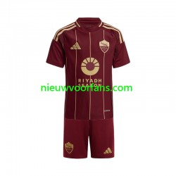 AS Roma Kind Shirt met Bedrukking Thuis 2024-2025 Korte Mouw