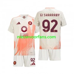 AS Roma Kind Shirt met Bedrukking Stephan El Shaarawy 92 Uit 2024-2025 Korte Mouw