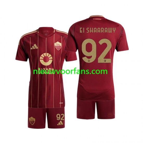 AS Roma Kind Shirt met Bedrukking Stephan El Shaarawy 92 Thuis 2024-2025 Korte Mouw