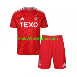 Aberdeen Kind Shirt met Bedrukking Thuis 2024-2025 Korte Mouw