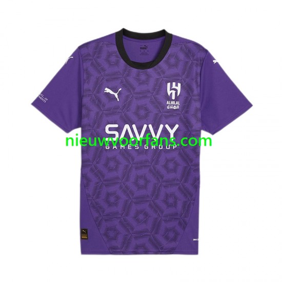 Heren Shirt met Bedrukking Al Hilal Derde 2024-2025 Korte Mouw