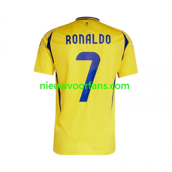 Heren Shirt met Bedrukking Al Nassr Cristiano Ronaldo 7 Thuis 2024-2025 Korte Mouw