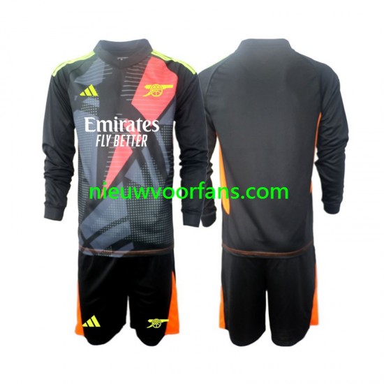 Arsenal Kind Shirt met Bedrukking Doelman Derde 2024-2025 Lange Mouw