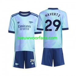 Arsenal Kind Shirt met Bedrukking Havertz 29 Derde 2024-2025 Korte Mouw