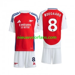 Arsenal Kind Shirt met Bedrukking Odegaard 8 Thuis 2024-2025 Korte Mouw