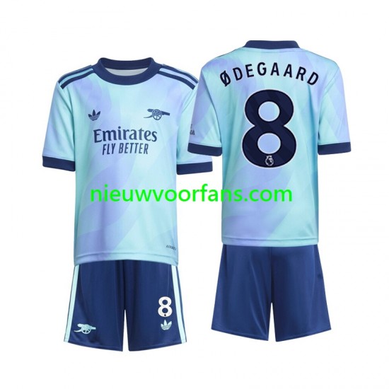 Arsenal Kind Shirt met Bedrukking Odegaard 8 Derde 2024-2025 Korte Mouw