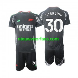 Arsenal Kind Shirt met Bedrukking Sterling 30 Uit 2024-2025 Korte Mouw